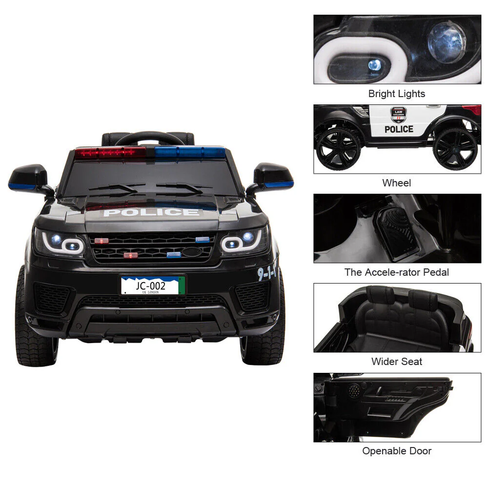 LEADZM JC002 Electric Police Ride-On Car for Kids with 2.4G Remote Control - Image 11