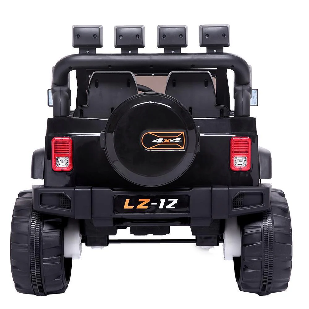 Leadzm LZ-12 12V Kids Ride on Car Toy with Remote Control - Black - Image 4
