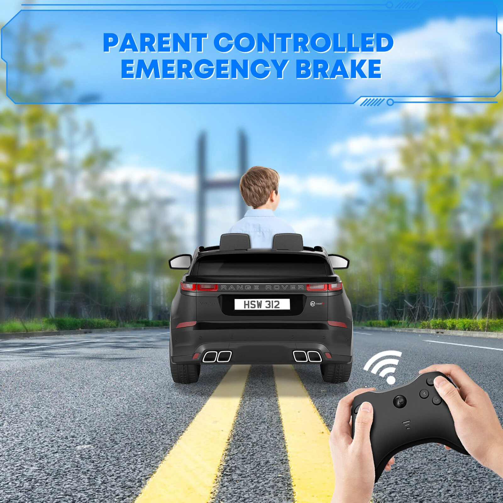 Licensed 12V Rover Electric Ride-On Car for Kids with Remote Control and Music Player - Image 10