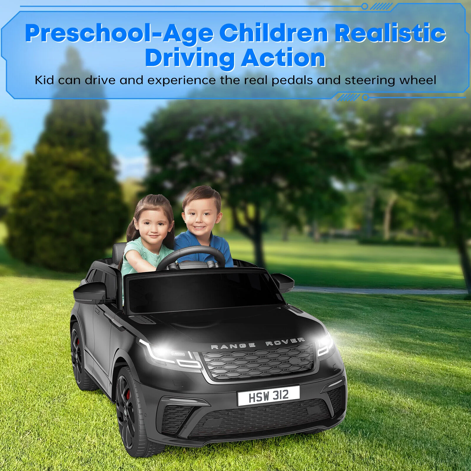 Licensed 12V Rover Electric Ride-On Car for Kids with Remote Control and Music Player - Image 11
