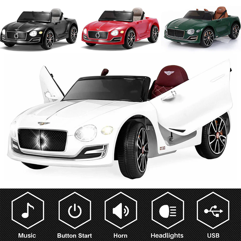12V Kids Electric Ride-On Car with Remote Control and Licensed Bentley Design - Image 14
