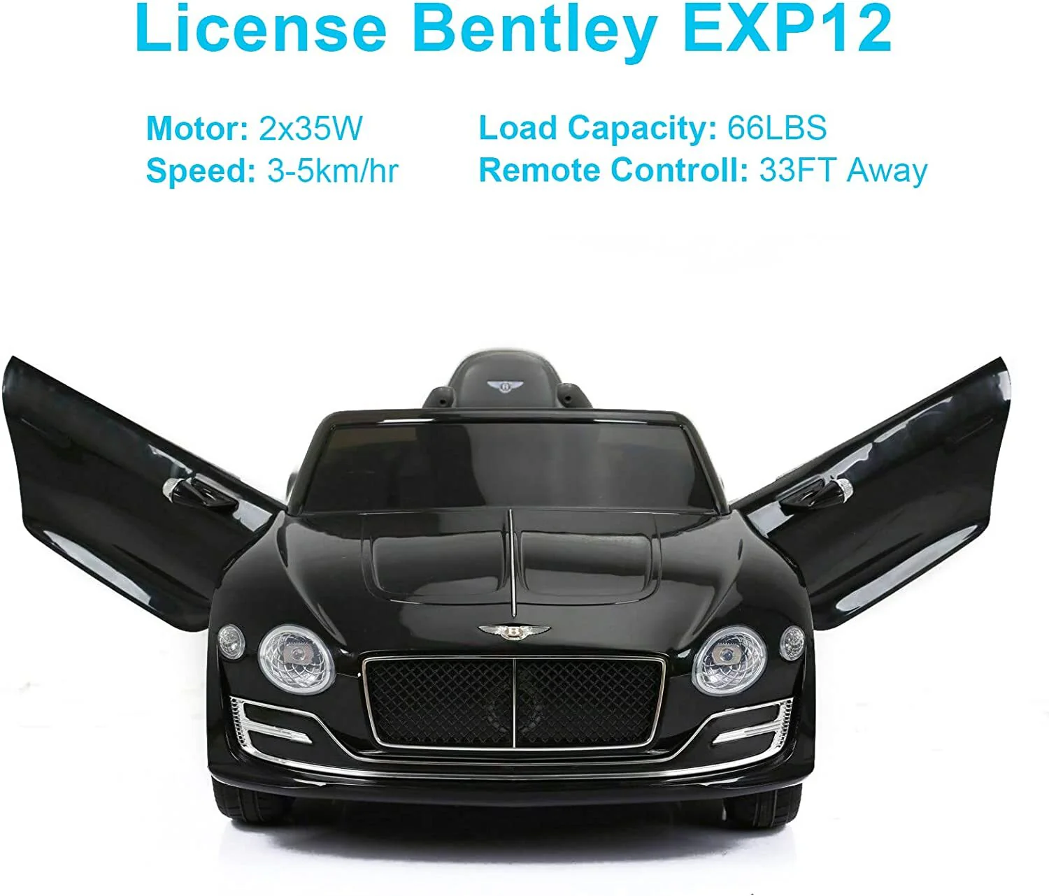 12V Kids Electric Ride-On Car with Remote Control and Licensed Bentley Design - Image 18