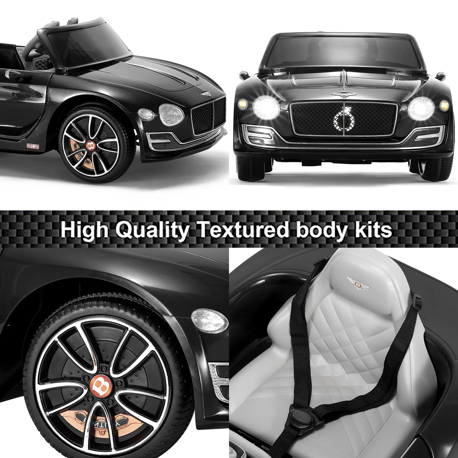 12V Kids Electric Ride-On Car with Remote Control and Licensed Bentley Design - Image 5