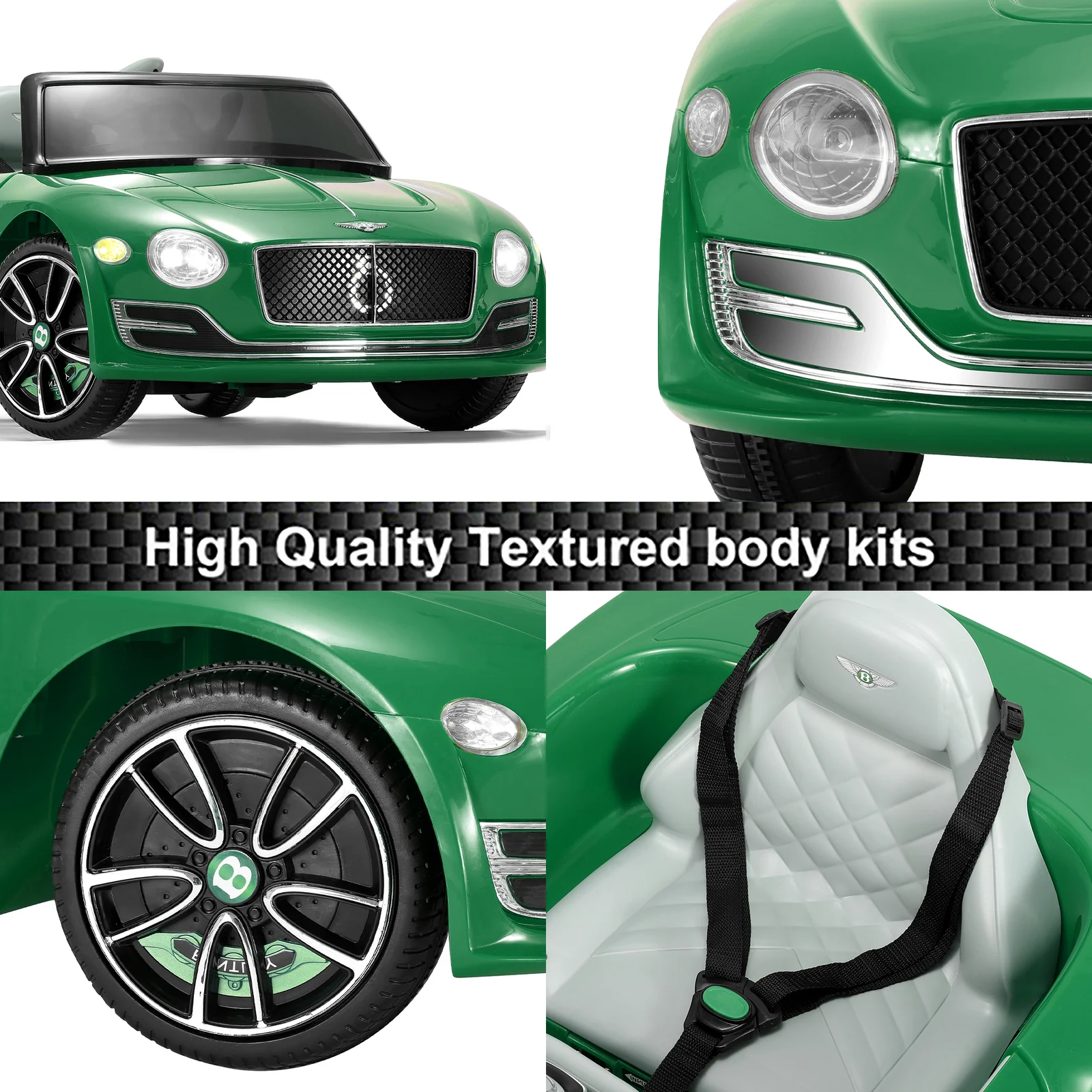 Licensed Bentley Style 12V Kids Electric Ride-On Car with Remote Control - Image 5