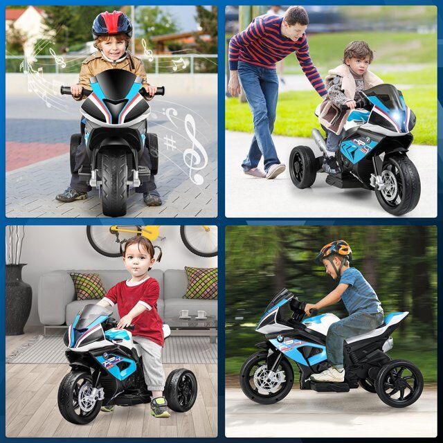 Licensed BMW 12V Battery Powered Electric Ride-On Motorcycle for Kids - Image 23