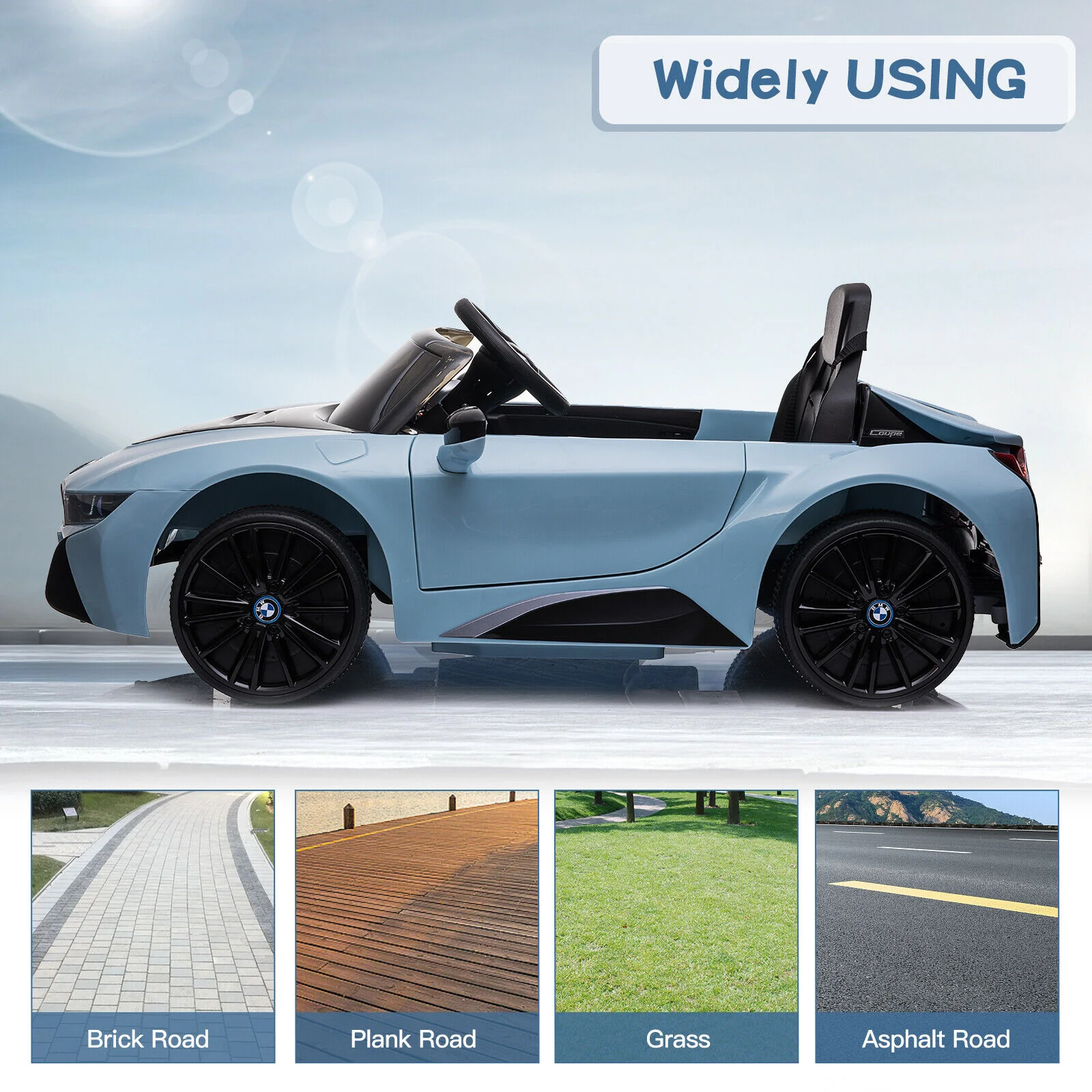 Licensed BMW I8 Electric Ride-On Car for Kids with 2.4G Remote Control - Image 6