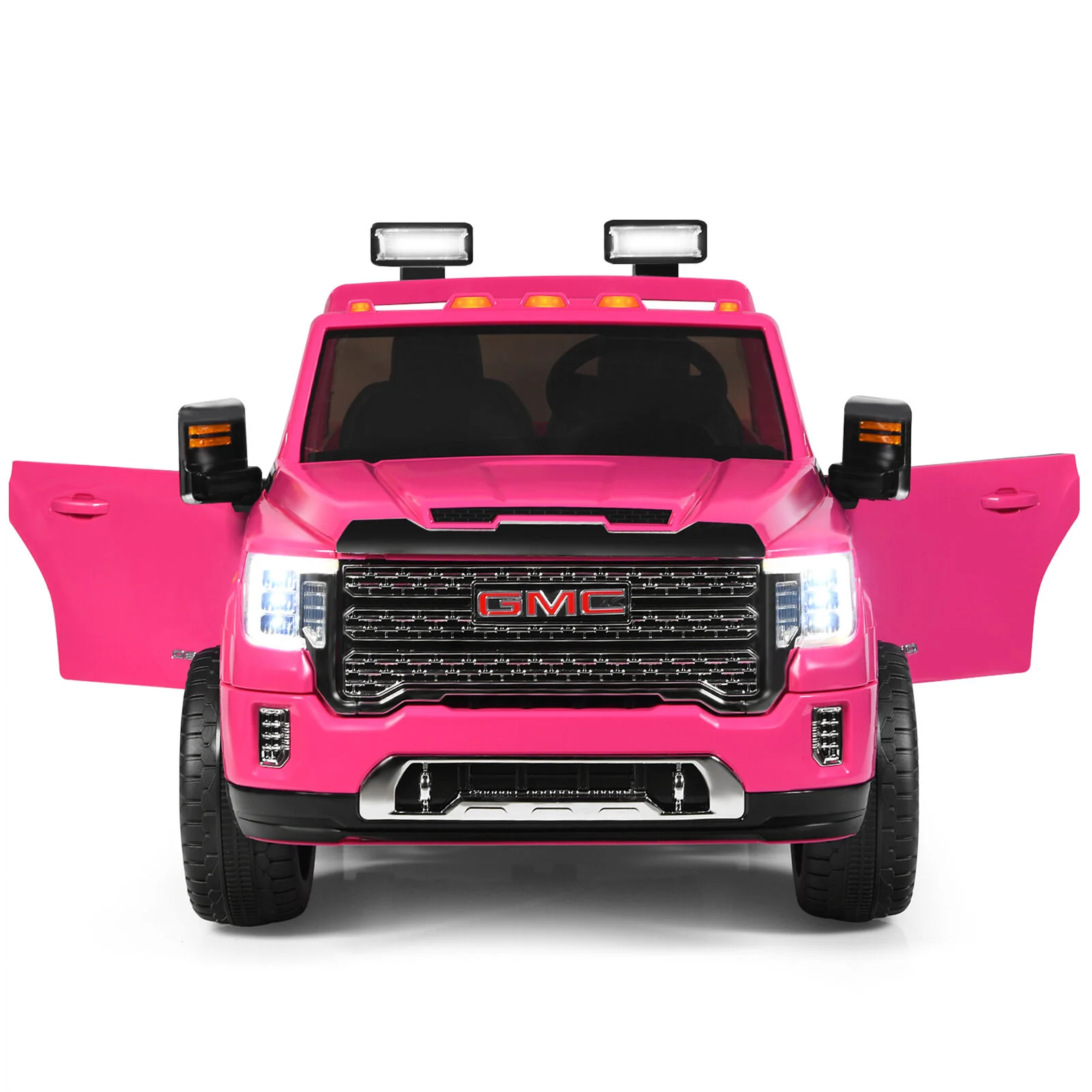 Licensed GMC 2-Seater Pink Ride On Truck for Kids with Remote Control - 12V - Image 6