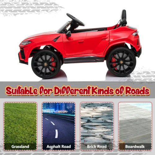 Licensed Lamborghini Urus Kids Ride-On Truck with Remote Control - 12V Battery Powered - Image 8