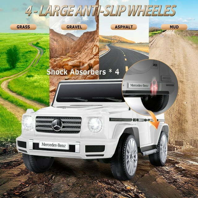 Licensed Mercedes-Benz G500 12V Electric Ride-On Car for Kids with Remote Control - Image 26