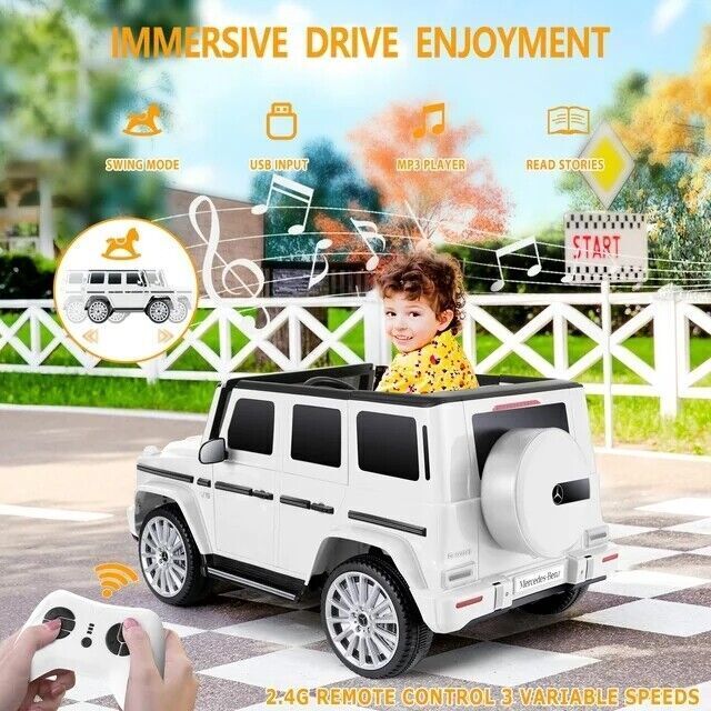 Licensed Mercedes-Benz G500 12V Electric Ride-On Car for Kids with Remote Control - Image 8