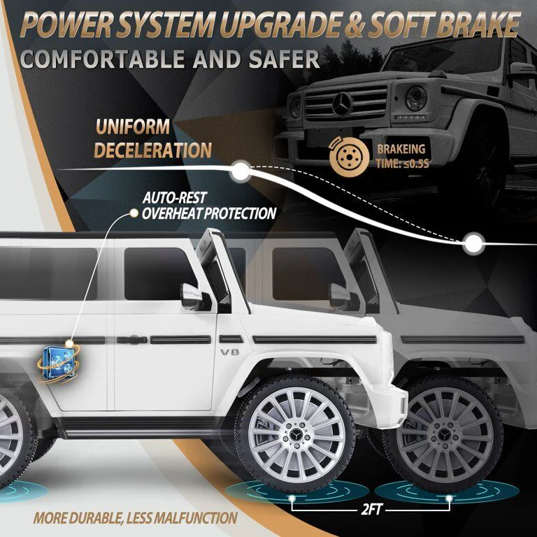 Licensed Mercedes Benz G500 4WD Electric Ride-On Car for Kids with Remote Control and MP3 Player - Image 34