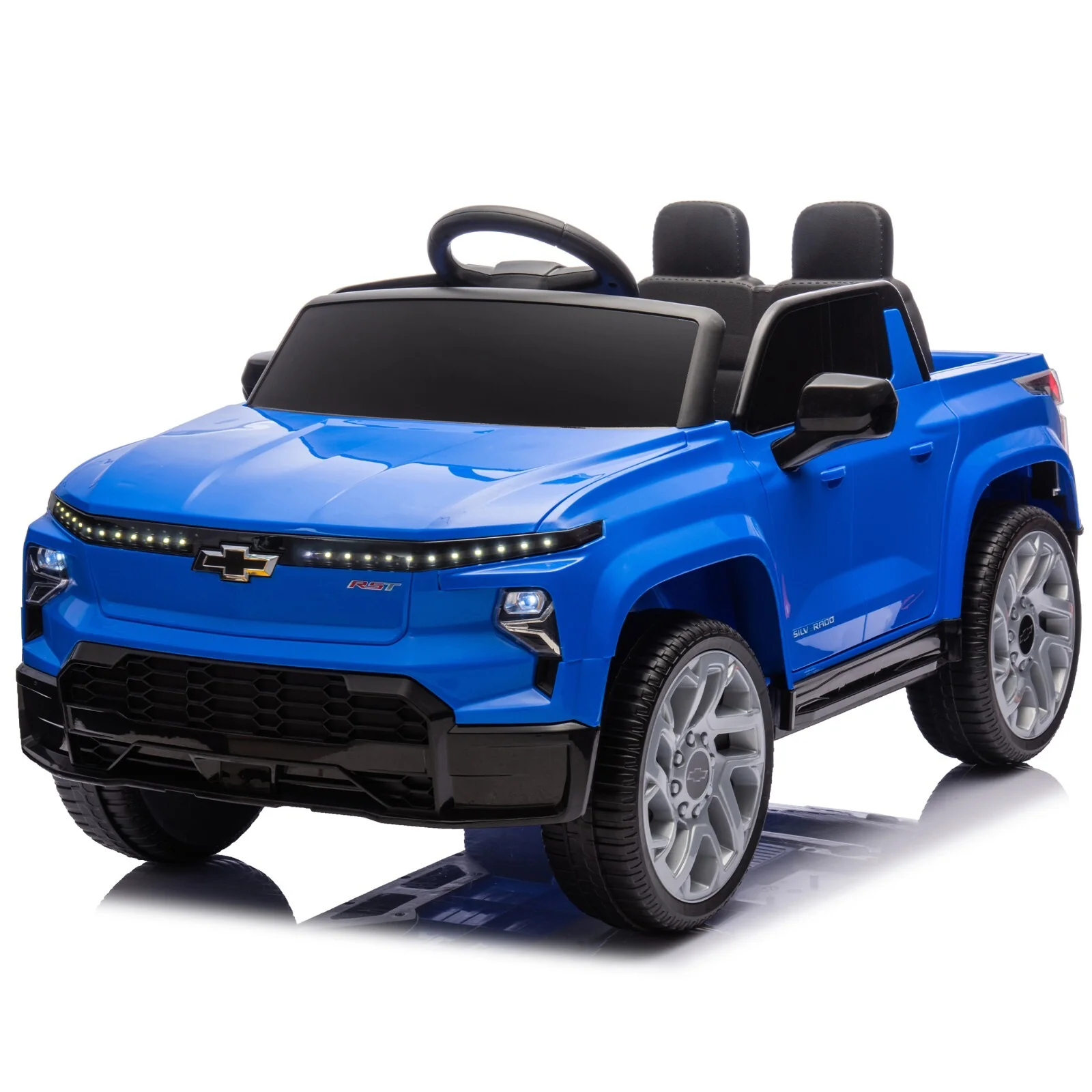 24V Electric Silverado Ride-On Truck for Kids 2-Seater with Remote Control - Image 24