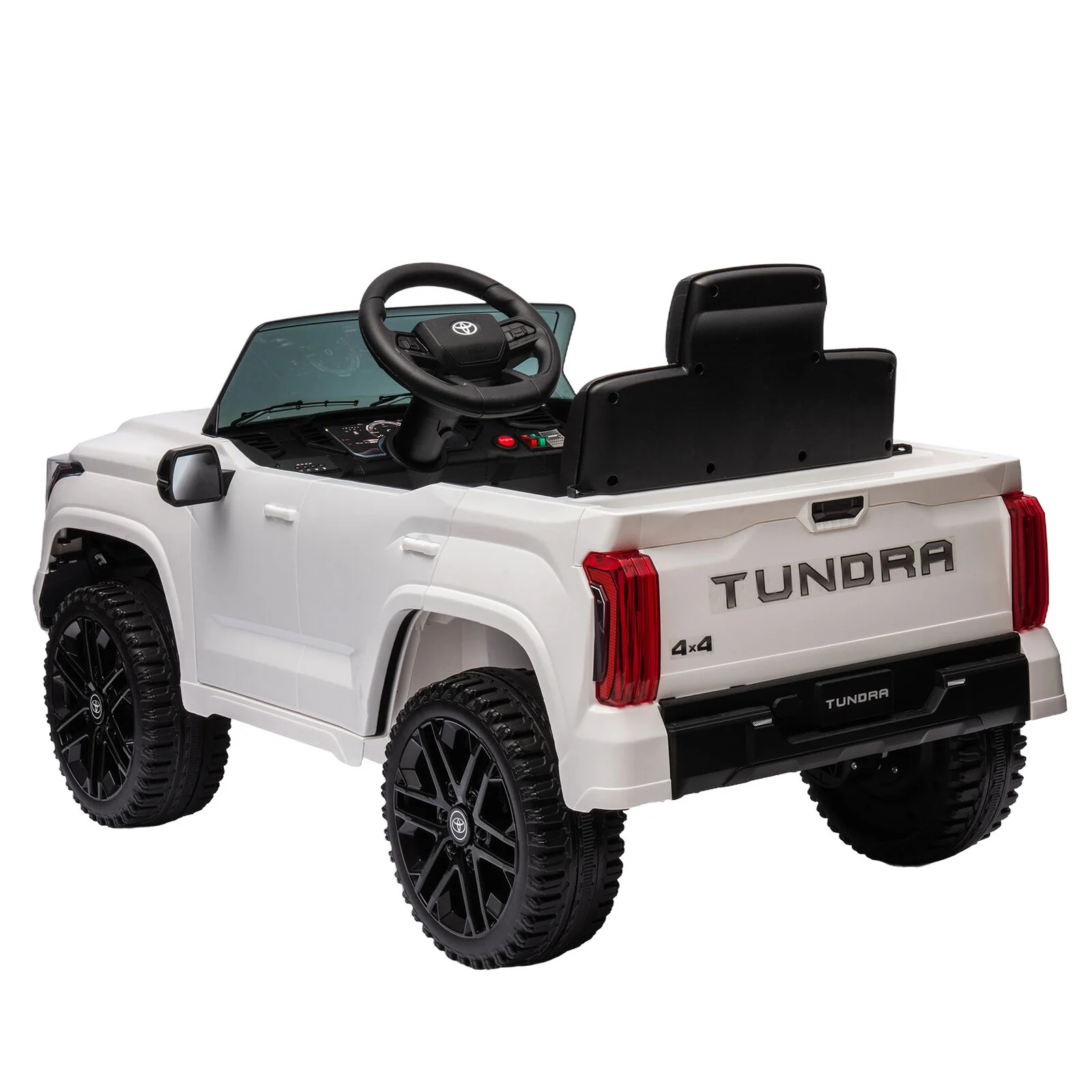 Licensed Toyota Tundra White 12V Kids Ride On Car with 3 Speeds and Dual Motors - Image 12
