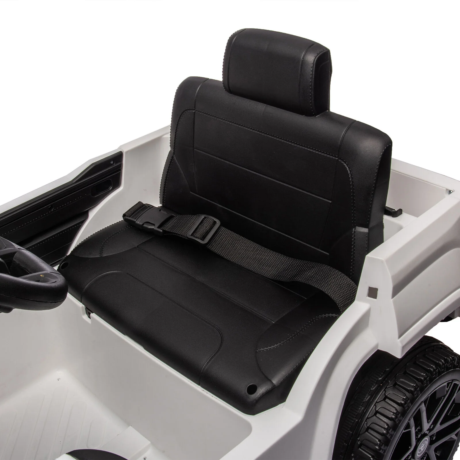 Licensed Toyota Tundra White 12V Kids Ride On Car with 3 Speeds and Dual Motors - Image 13