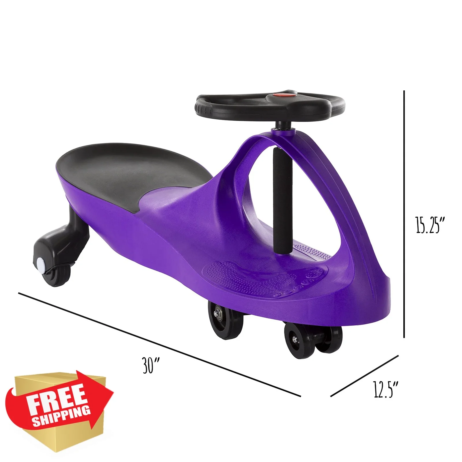 Wiggle Ride Car in Vibrant Purple - Image 2