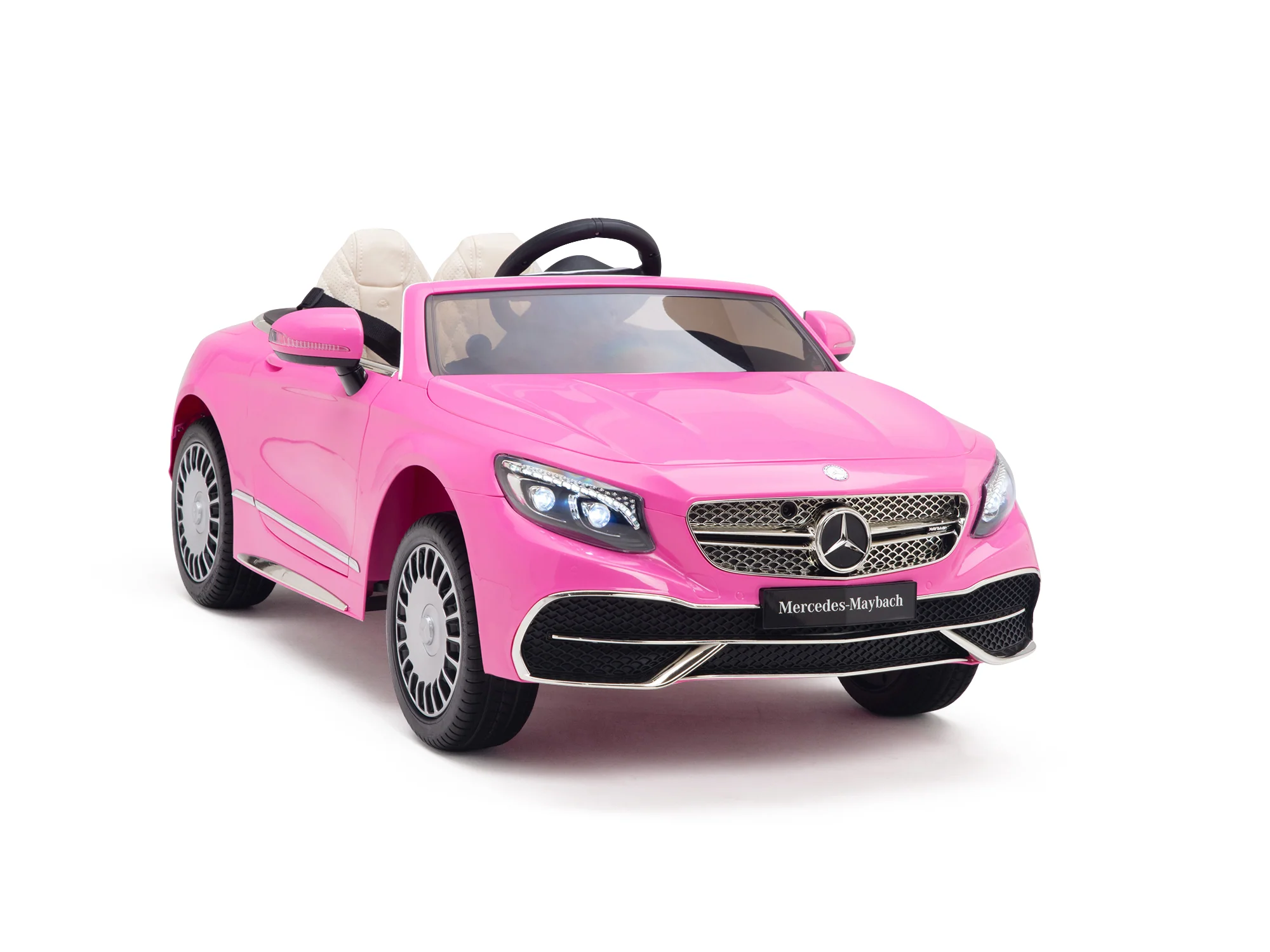 Pink Princess Mercedes Ride On Car For Girls W/Magic Cars® Wireless Parental Control - Image 24