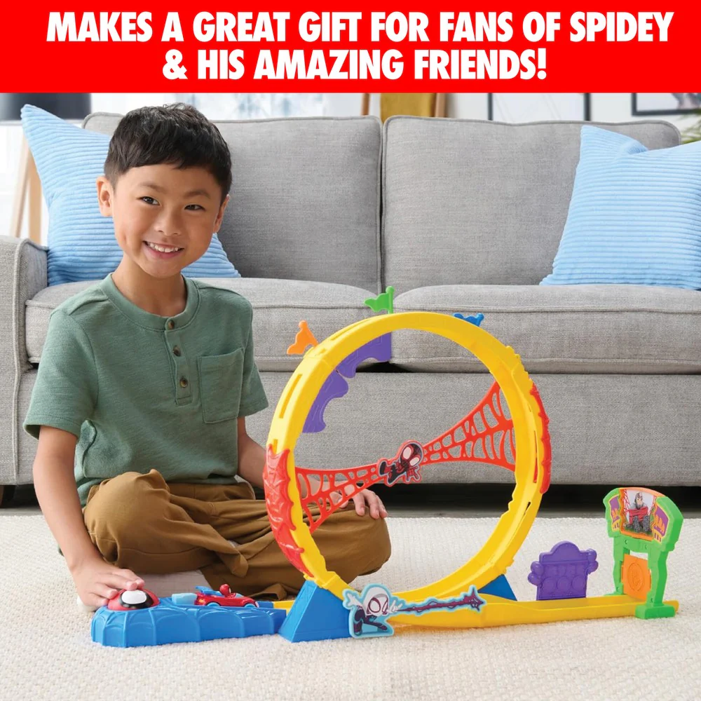 Marvel Spidey and His Incredible Friends - Exciting Loop Track with Vehicle Set - Image 6
