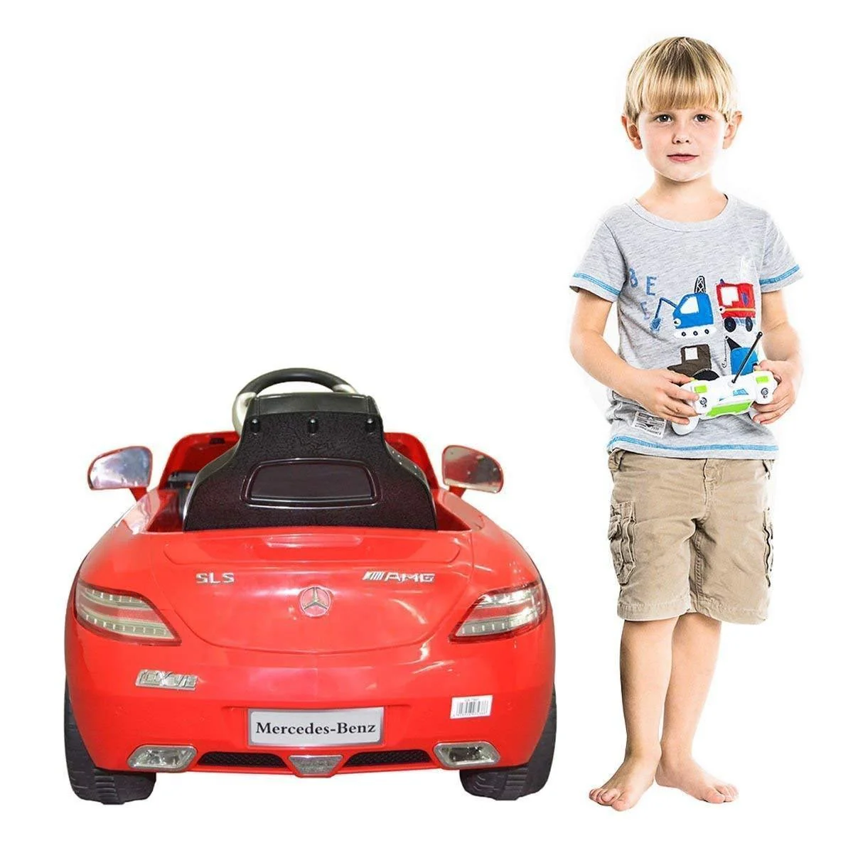 Electric Kids Ride-On RC Car with MP3 Player – Mercedes-Benz SLS Toy Vehicle