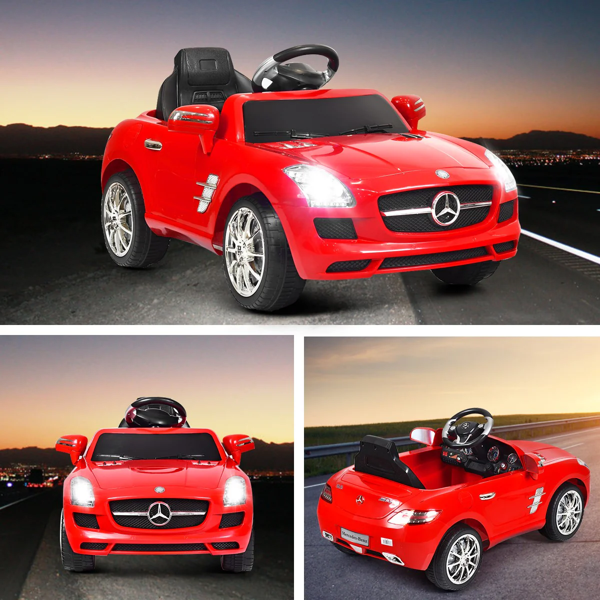Electric Kids Ride-On RC Car with MP3 Player – Mercedes-Benz SLS Toy Vehicle - Image 5