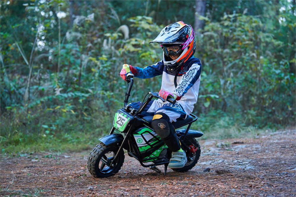 24V 250W Electric Mini Bike Black High-Power Off-Road Ride - Image 13