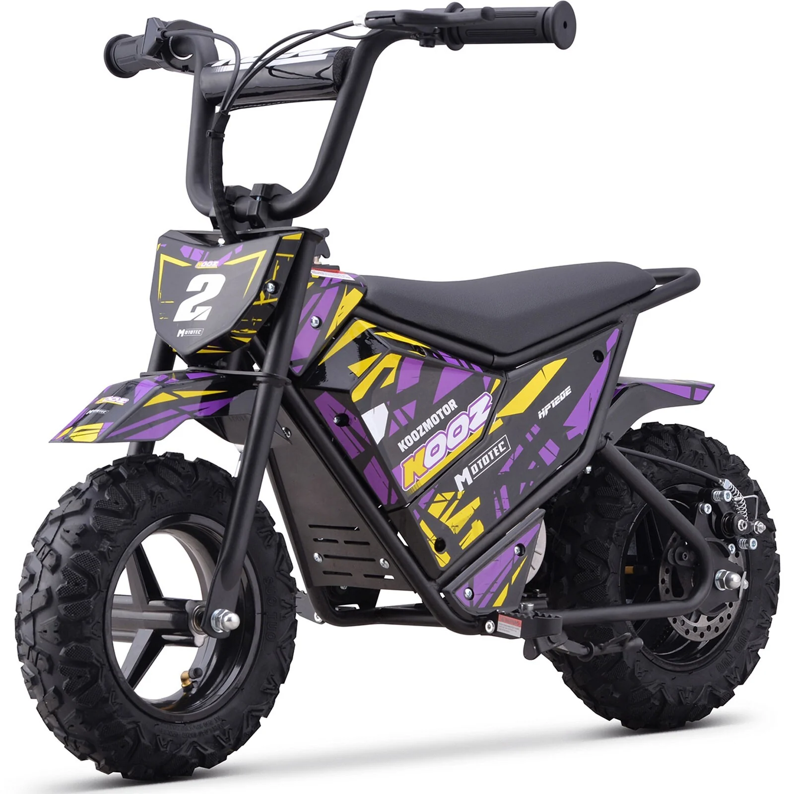 24V 250W Electric Mini Ride-On Dirt Bike for Kids in Purple
