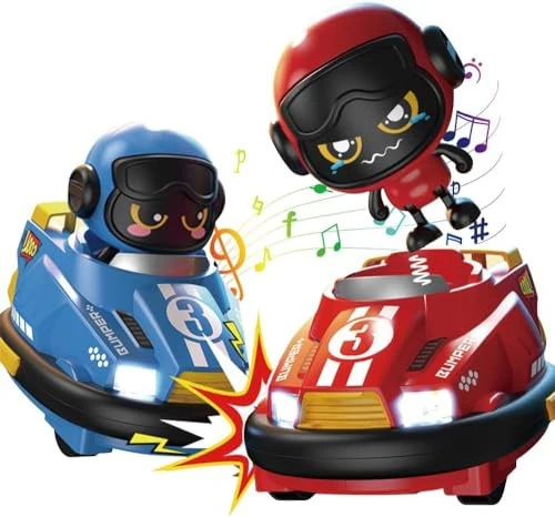 2-Pack Multiplayer Remote Control Bumper Cars with Ejection Doll - Image 2