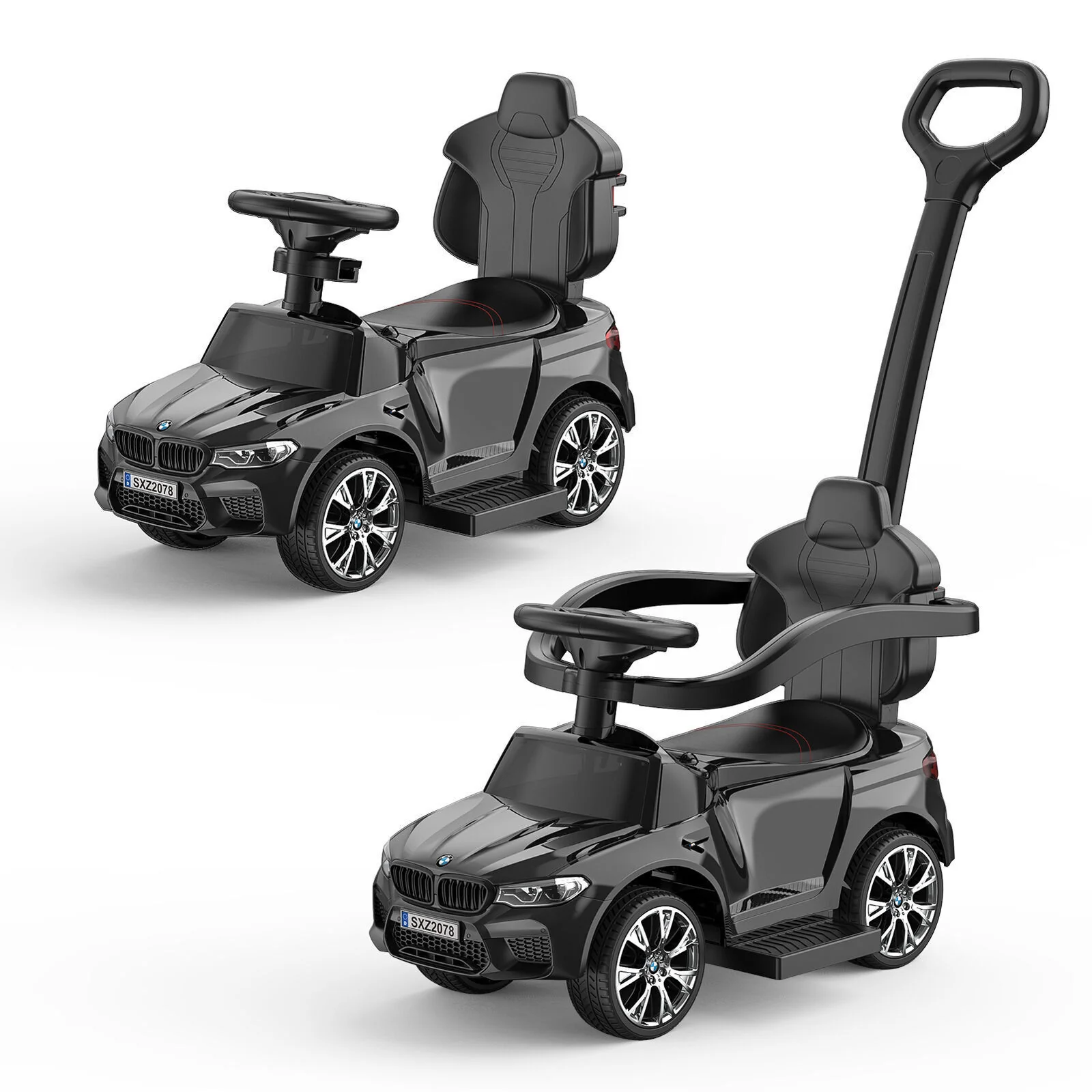 Music-Infused Ride-On Car with Safety Bar for Toddlers and Kids - Image 3
