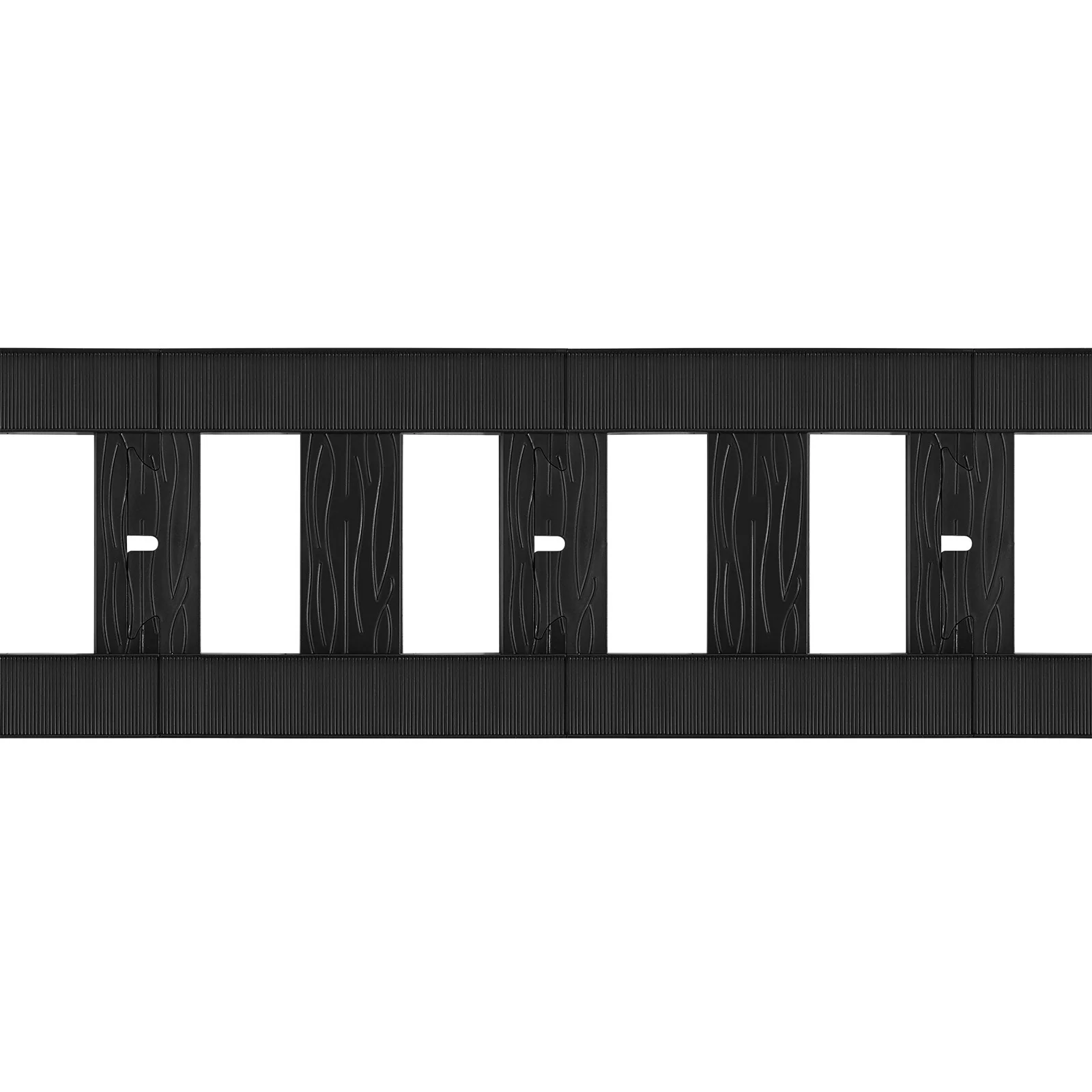 16-Piece Black Straight Track Set for Toddler Electric Ride-On Trains Accessories - Image 4