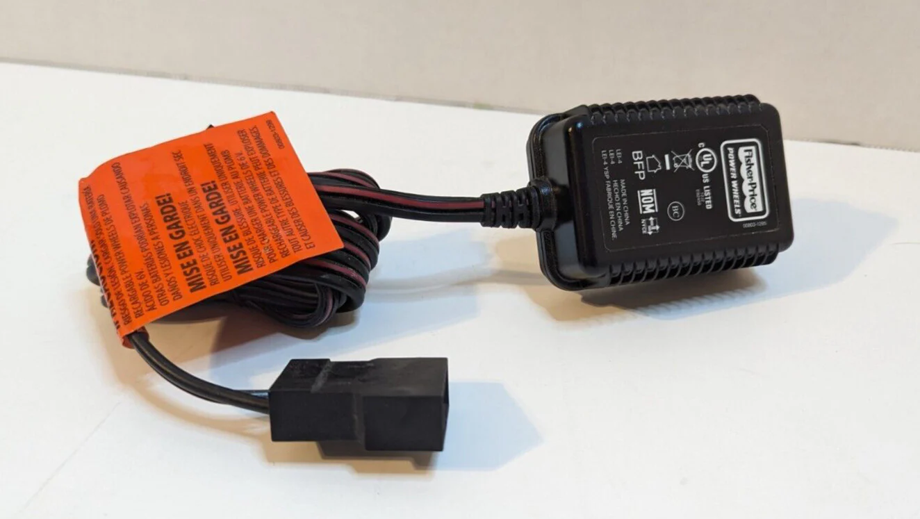 Genuine OEM Fisher Price Power Wheels 6V Class 2 Battery Charger - Image 4