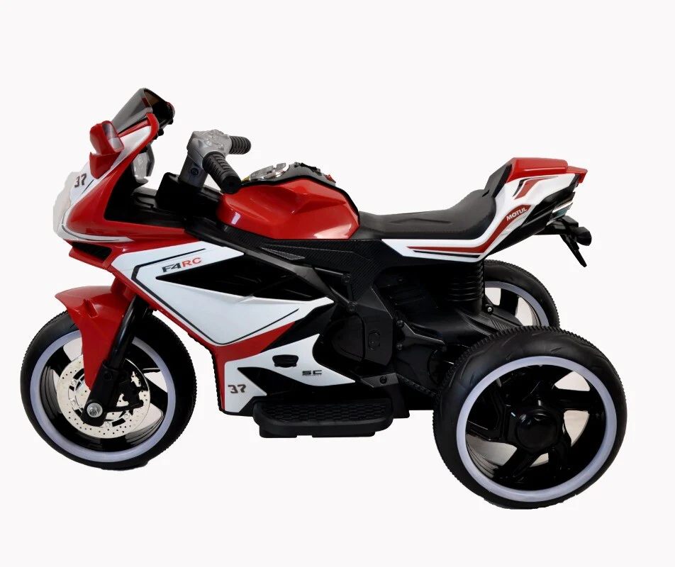 Red Plastic 6V Electric Kids Motorcycle Toy Car - Image 3