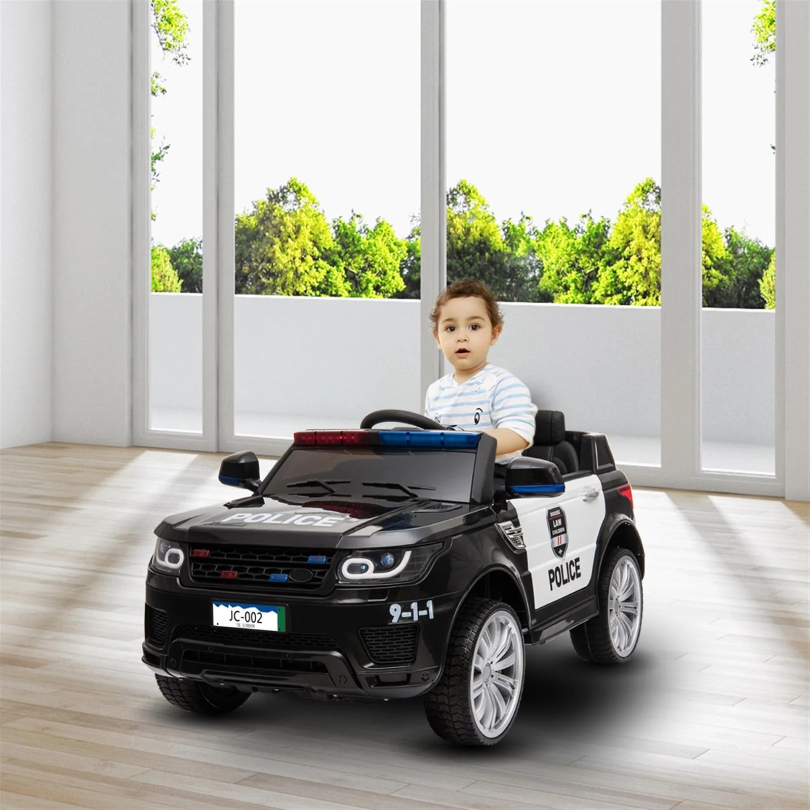 Police SUV Ride-On Car for Kids with 3 Speeds, Lights, AUX, and Sirens - Perfect Gift! - Image 8