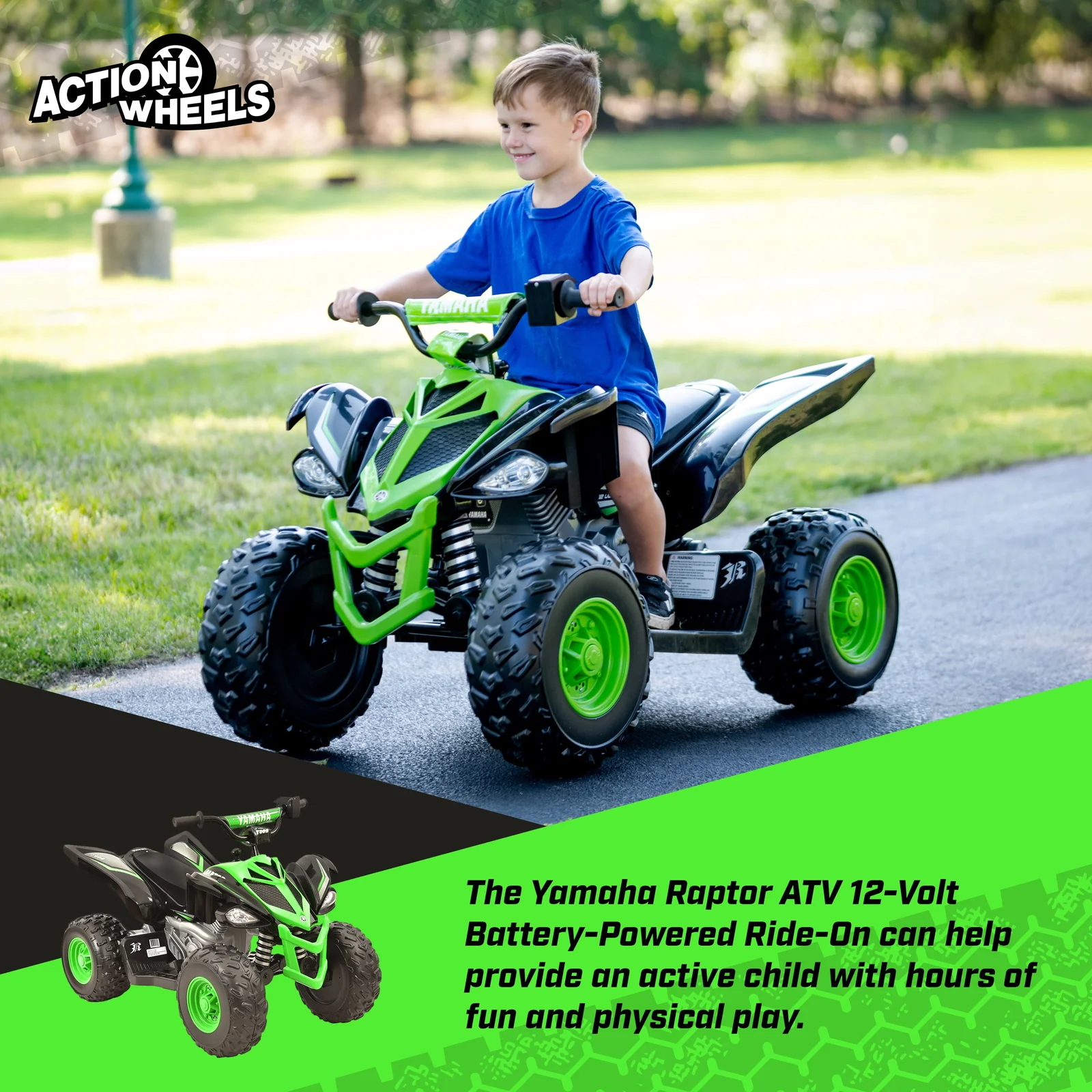 12V Kids Ride-On ATV with Two Speeds, Ages 3+, Up to 5 MPH - Image 8