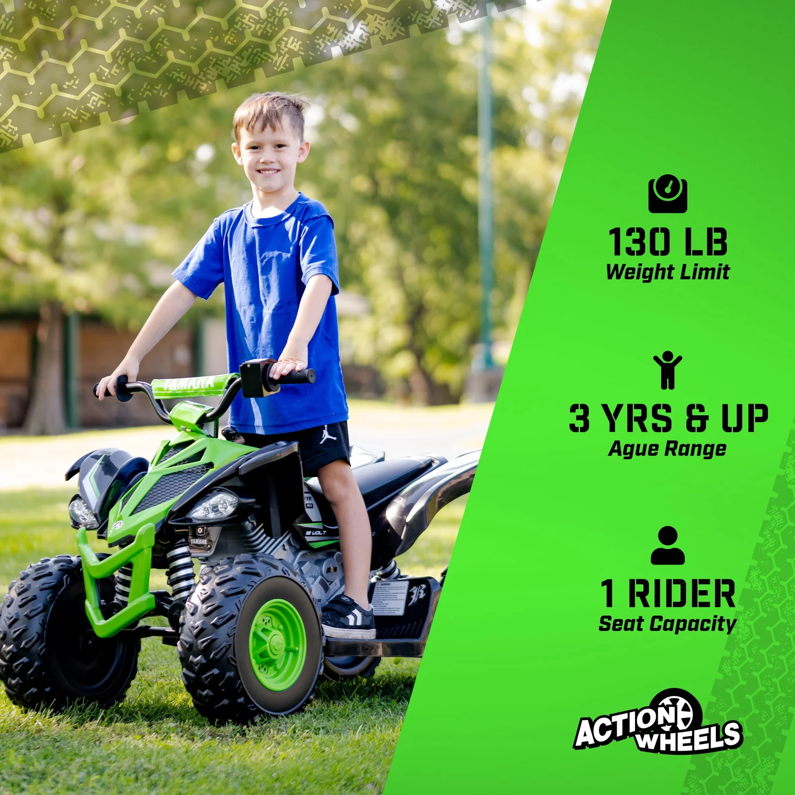 12V Kids Ride-On ATV with Two Speeds, Ages 3+, Up to 5 MPH - Image 9