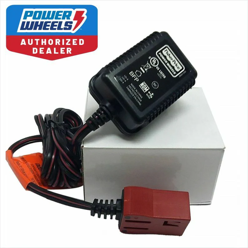 Genuine 6-Volt Charger for Power Wheels Harley-Davidson Red Battery