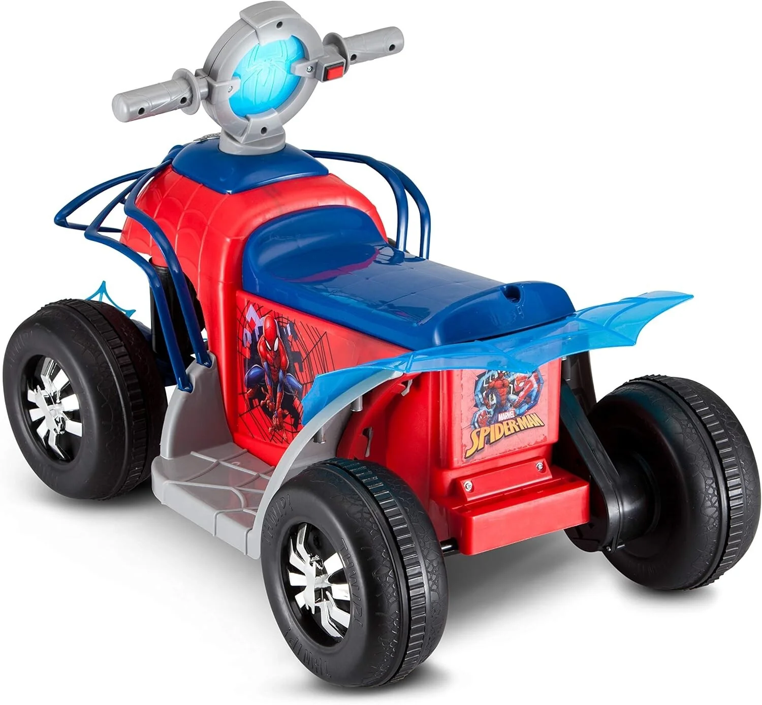 Spider-Man Toddler Ride-On Quad with Rechargeable Battery - Red - Image 10
