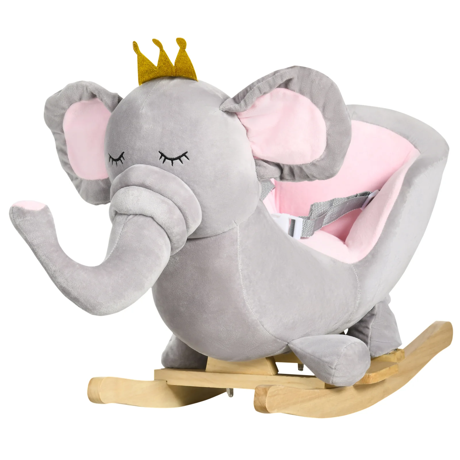 Baby Toddler Rocking Elephant and Horse Chair Toy with Sound - Image 3