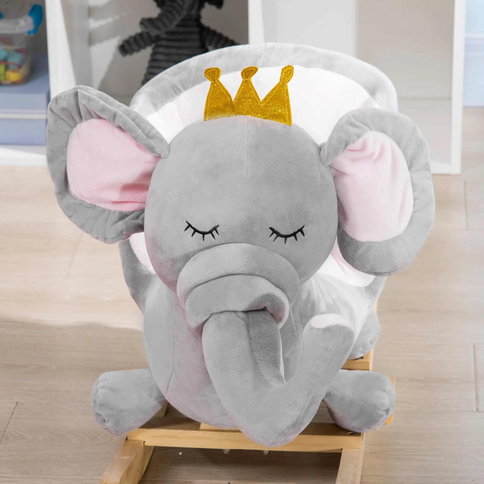 Baby Toddler Rocking Elephant and Horse Chair Toy with Sound - Image 4