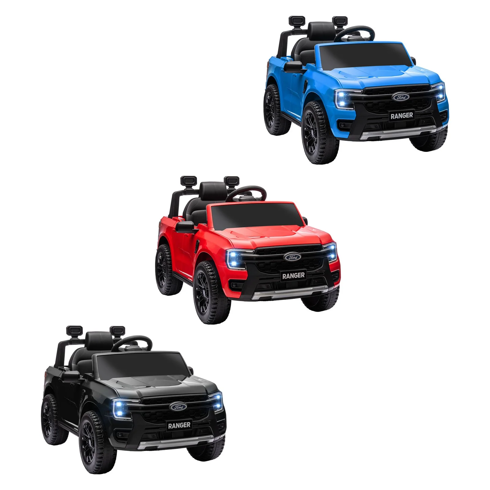 Ford Ranger Licensed 12V Kids Ride-On Car with Toy Storage - Image 12