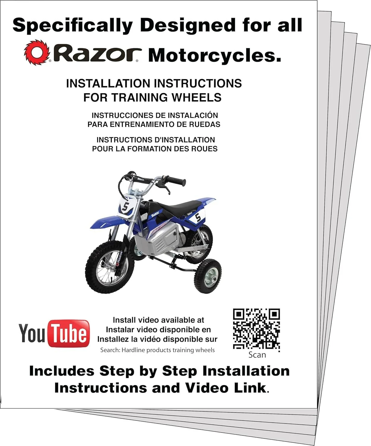 Electric Adjustable Training Motorcycle with Wheels for Beginner Riders - Image 5