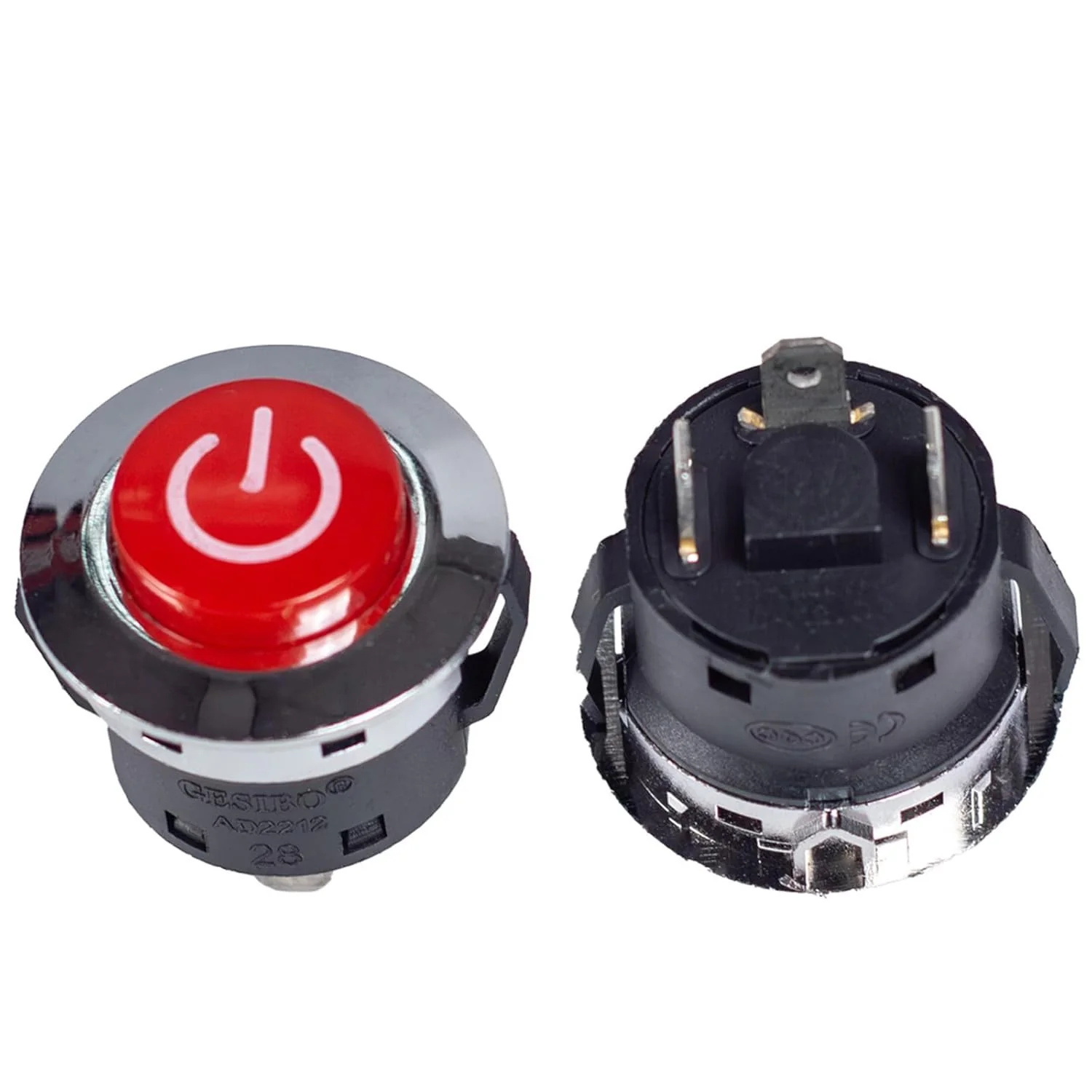 Red Round Power Start Button Switch for Ride-On Cars - Image 11
