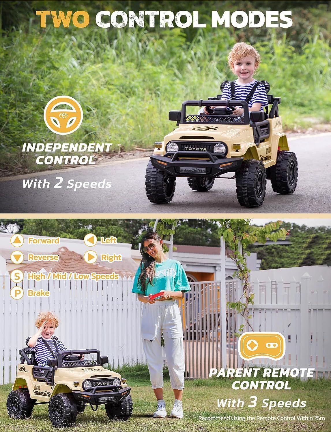Remote Control 12V Kids Ride On Truck Electric Toy Car for Children - Image 7