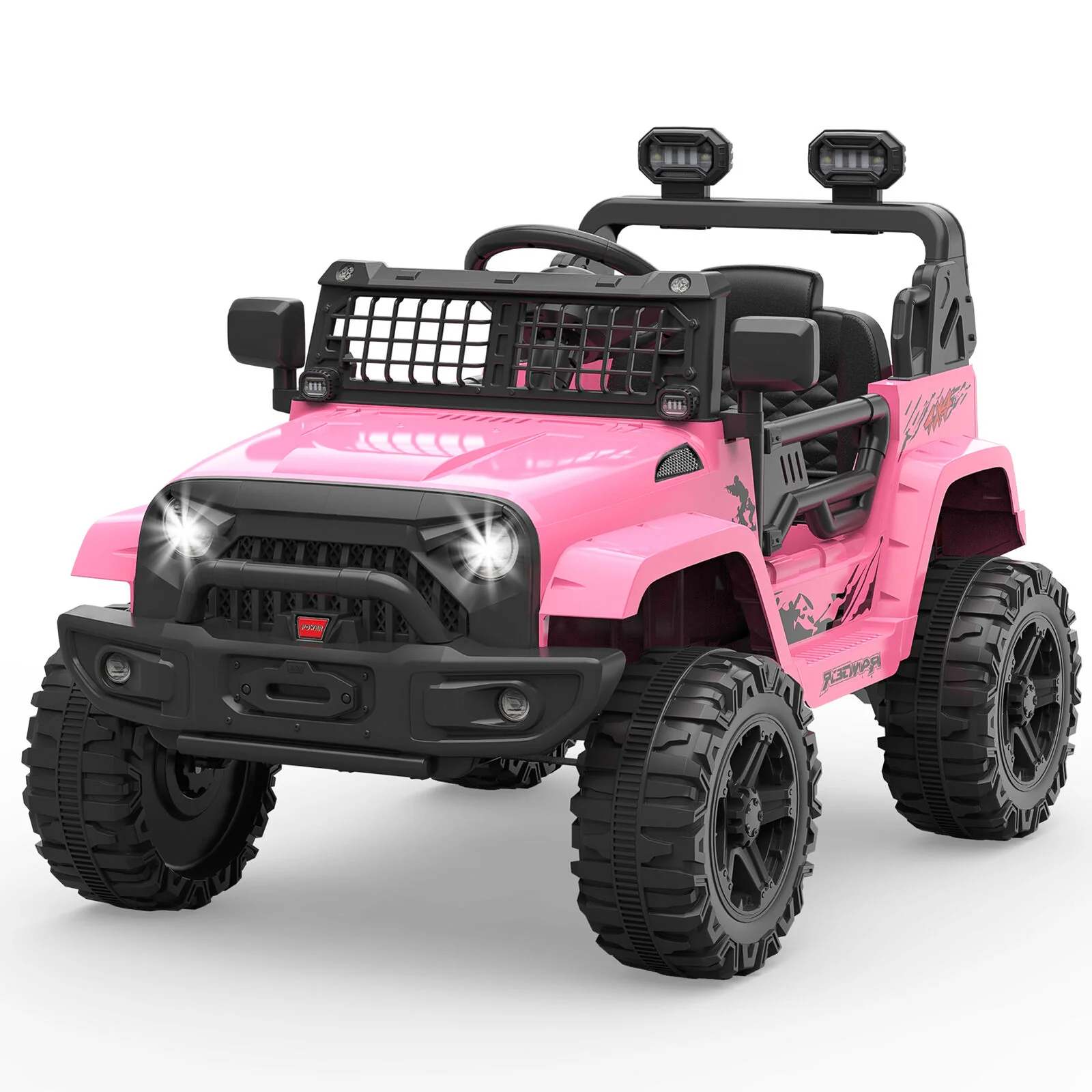 Rev Up the Fun: 12V Electric Truck for Kids with LED Lights and Spring Suspension - Image 12