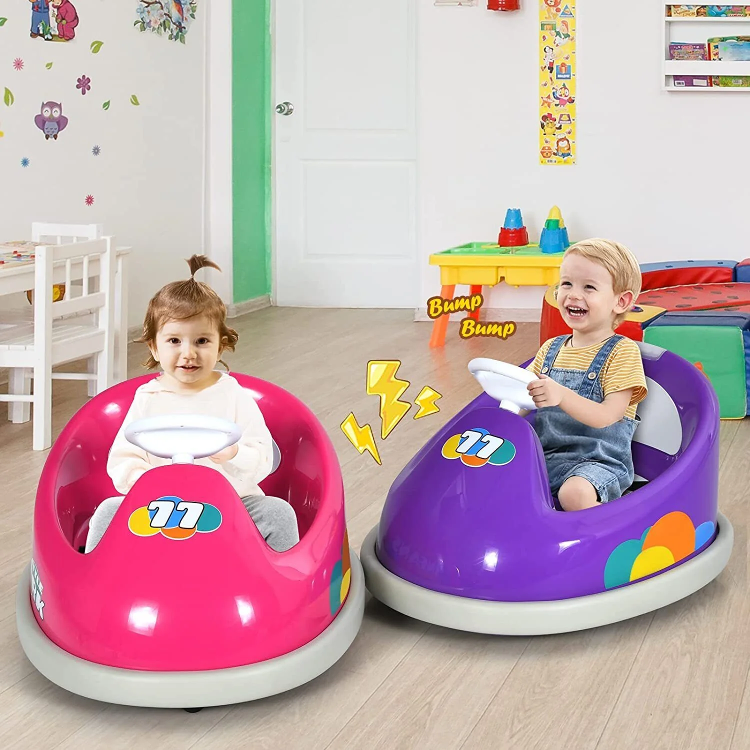 Rev Up the Fun with Our 6V Battery-Powered Ride-On Race Car for Kids - Remote Control and LED Lights Included! - Image 3