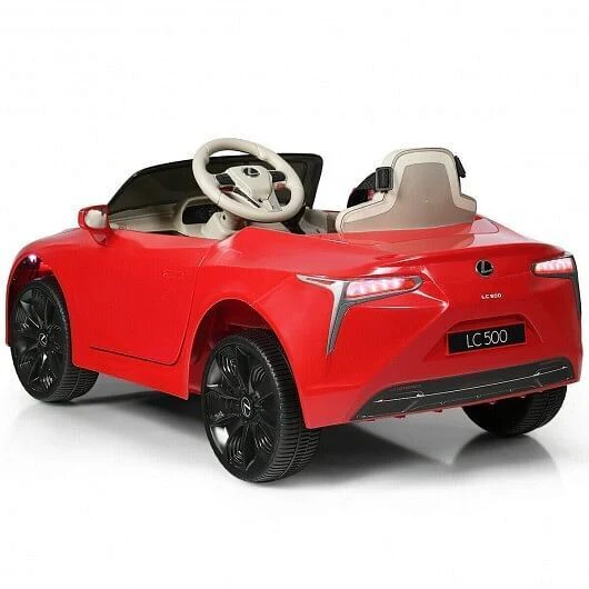 Rev Up Your Child's Playtime with the Lexus LC500 Licensed Remote Control Electric Car in Red - Image 4