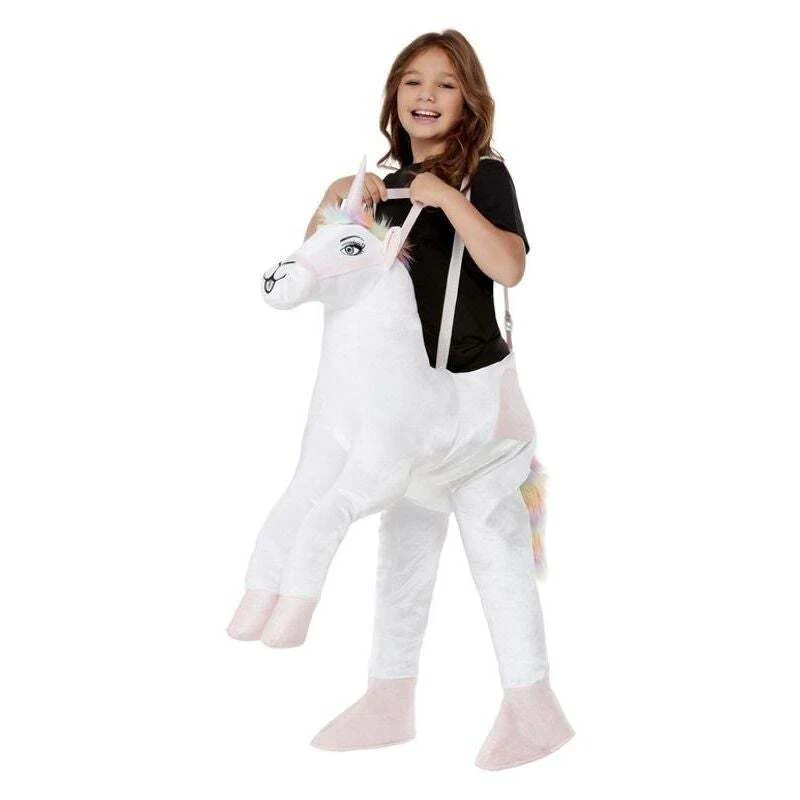 Child's One-Piece Ride-On Unicorn Costume Tabard - Image 3