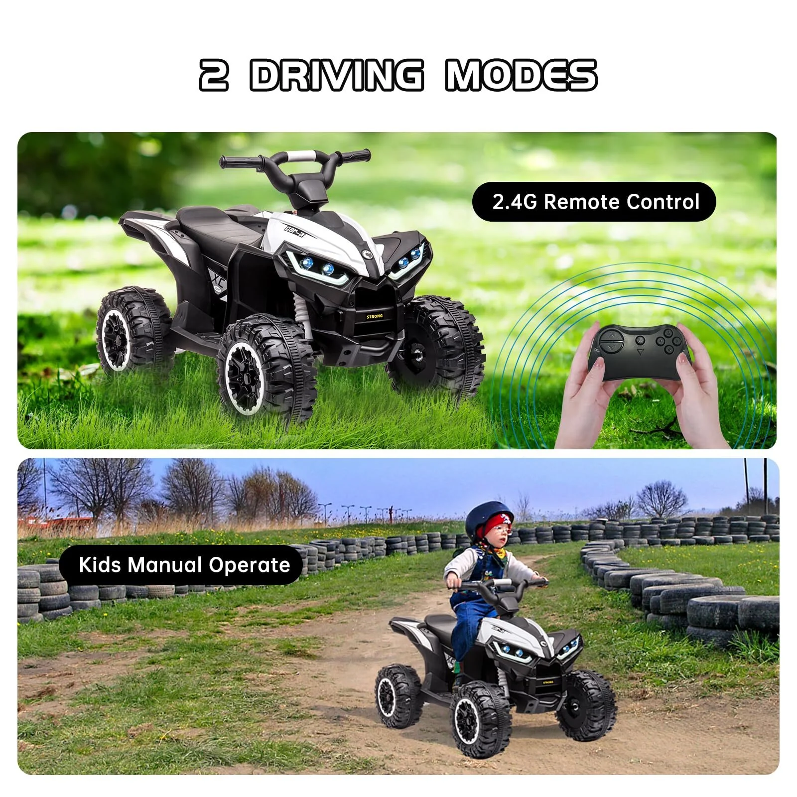 Electric Ride-On Kids ATV Quad 4-Wheeler Off-Road Vehicle Toy Car - Image 5