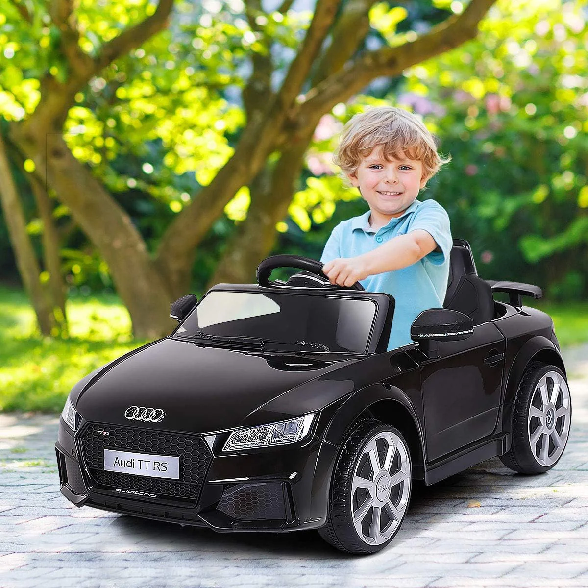 12V Licensed Audi TT RS Ride-On Car Battery-Powered Motorized Vehicle with 2.4G Remote - Image 2
