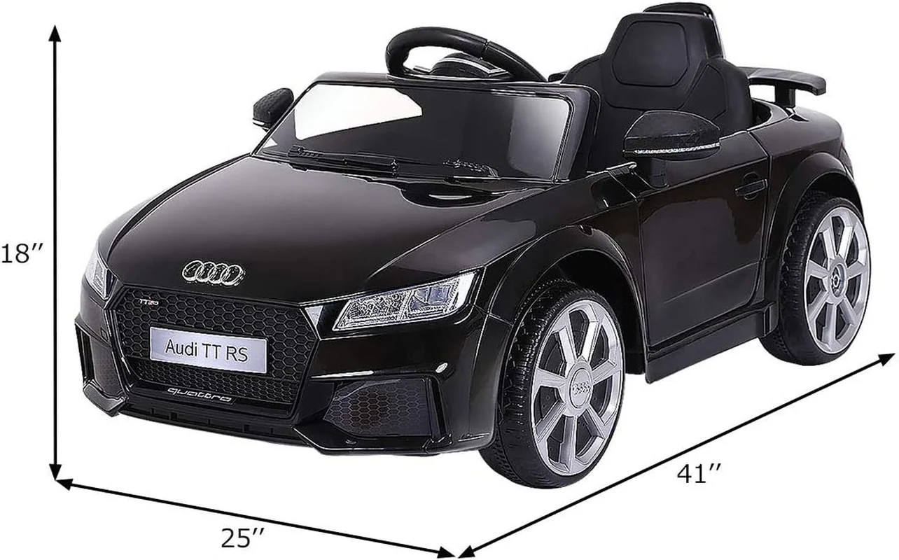 12V Licensed Audi TT RS Ride-On Car Battery-Powered Motorized Vehicle with 2.4G Remote - Image 7