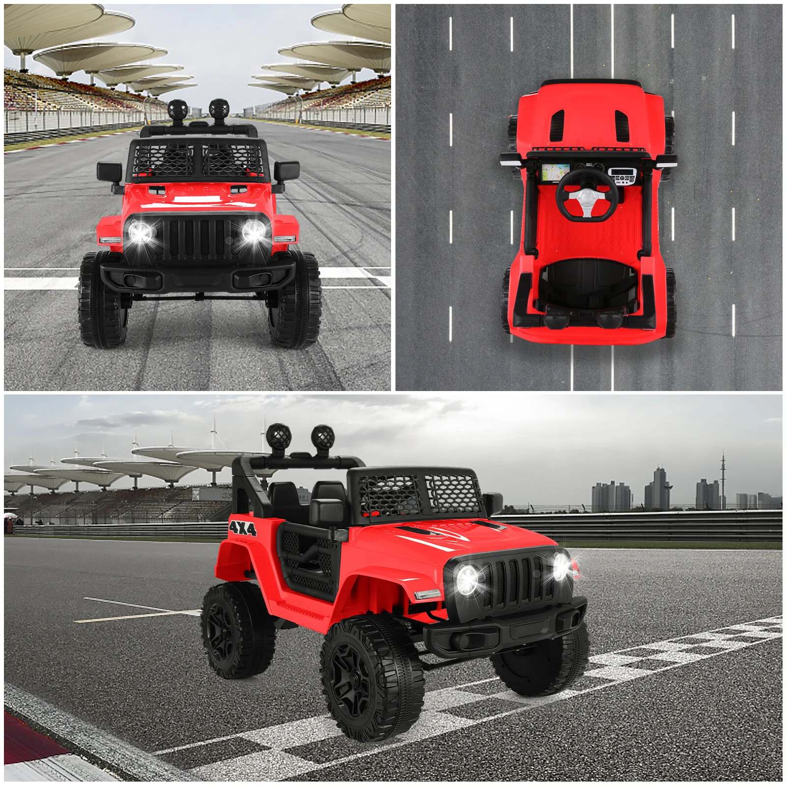 24V/12V Kids Electric Ride-On Truck with Remote Control, 3 Speeds, and LED Lights - Image 8