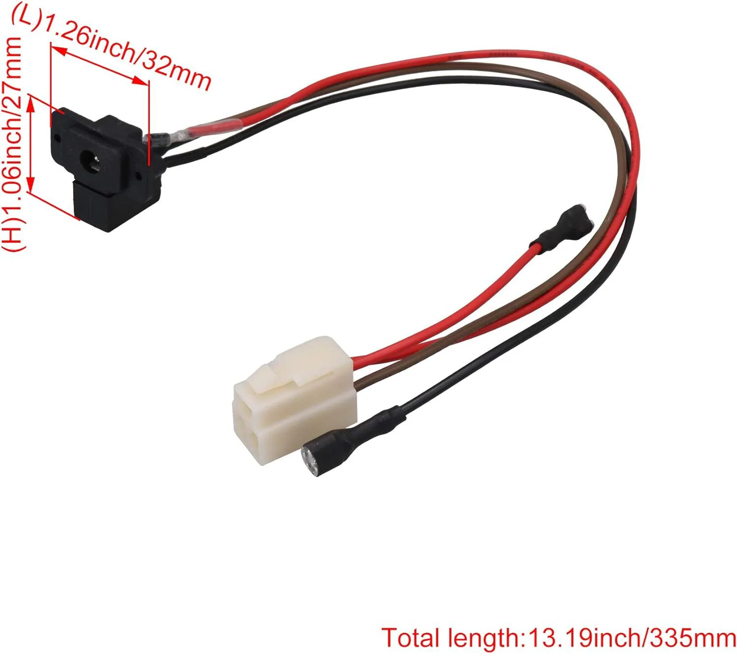 Ride-On Car 3-Pin Power Charging Socket Interface 335mm Accessory - Image 2